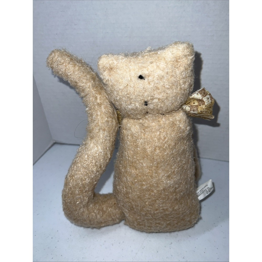Crazy Mountain Imports Plush Cat Shelf Sitter Kitty Folk Art Primitive 10" - Picture 3 of 6